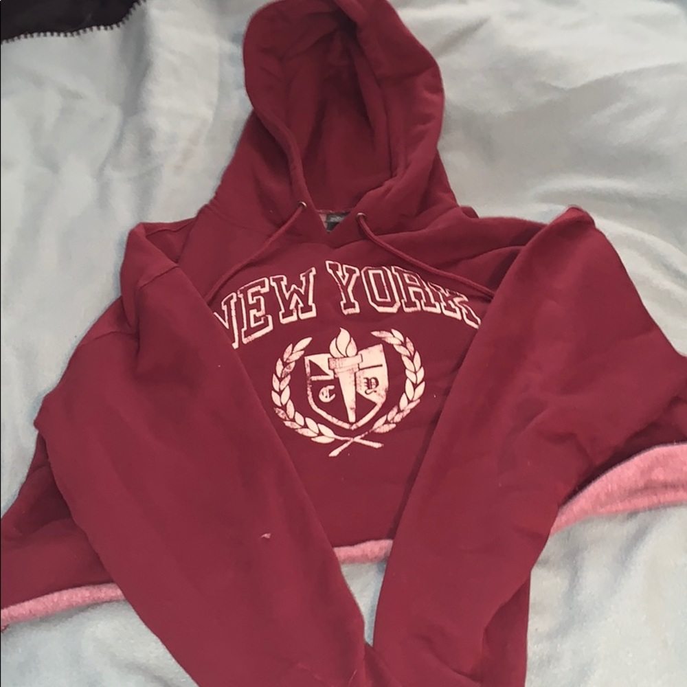 Cropped Graphic Sweatshirt